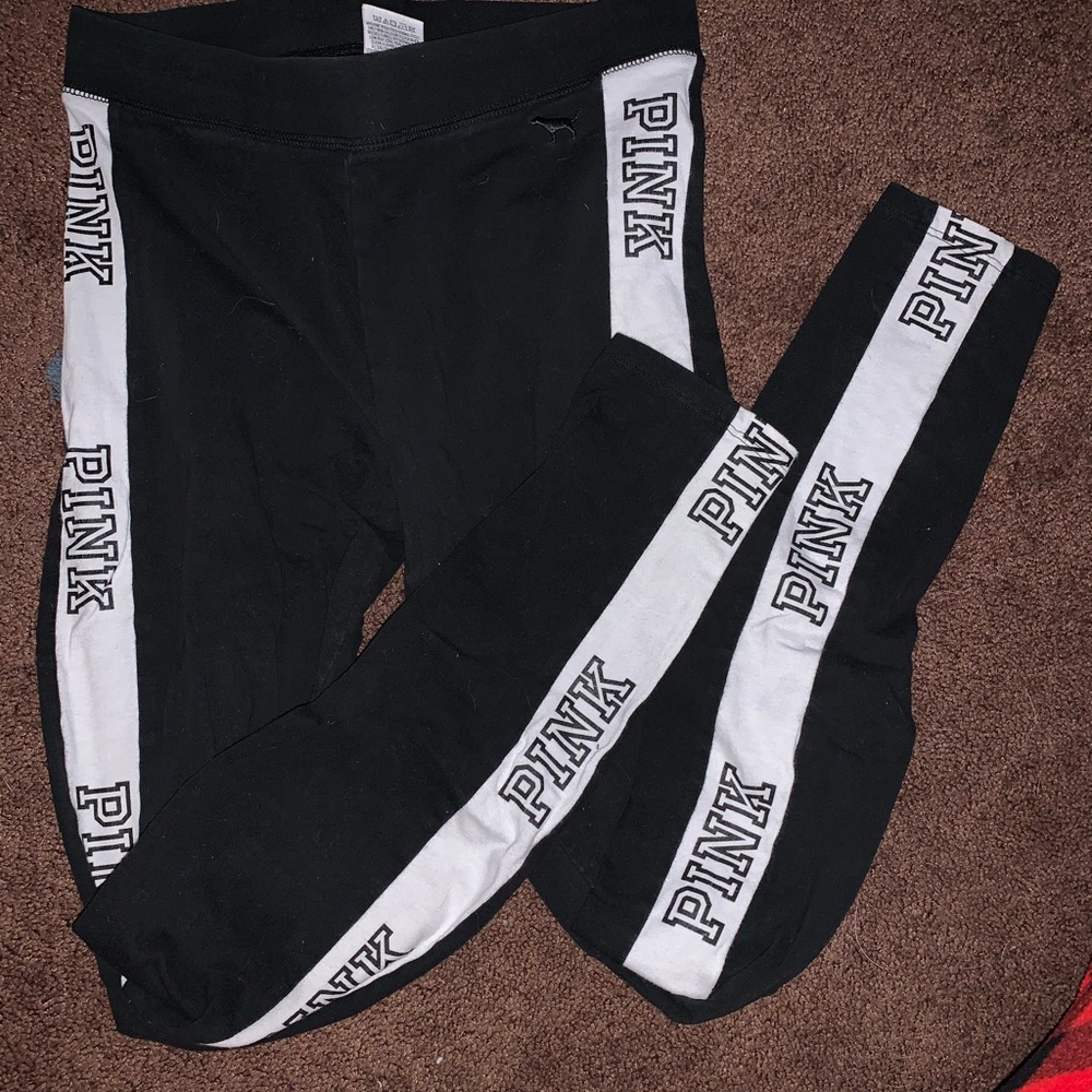 VS Pink Leggings Black&White